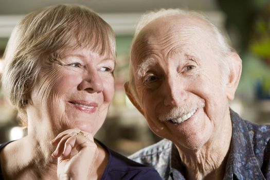 Portrait of Senior Couple in their Dining Room