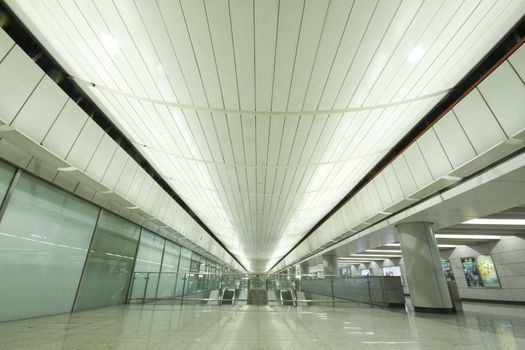 China; Hong Kong international airport main hall; the words in the label is be care of children