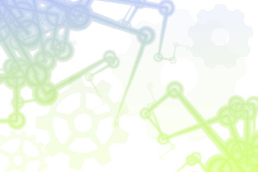 Futuristic Factory Robot Tech Arms Abstract Illustration