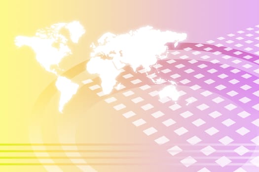 Corporate Worldwide Growth Abstract Background With Map
