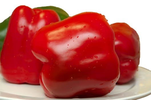 three red peppers