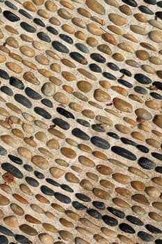 round pebble stones background