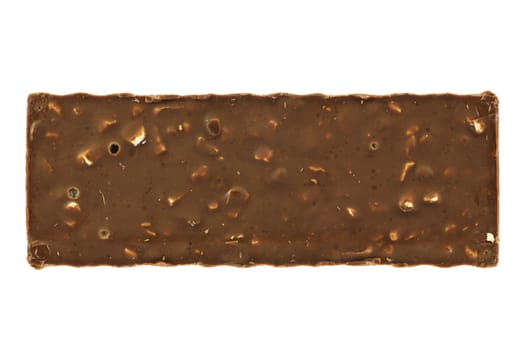 Chocolate bar isolated in white