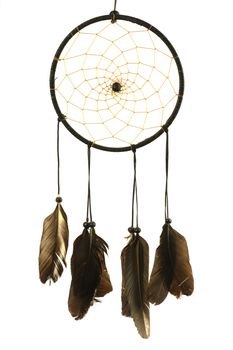 Dreamcatcher isolated in white