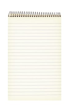 Notepad isolated in white