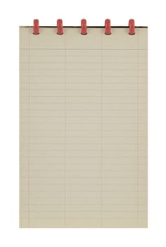 Notepad isolated in white