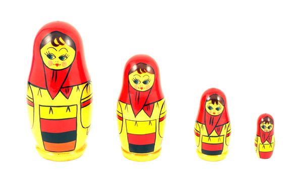 Russian nested dolls known as matryoshka