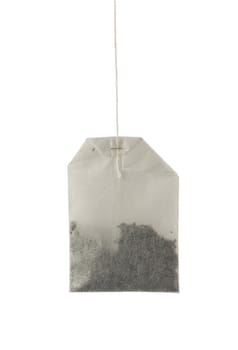 Tea bag isolated in white