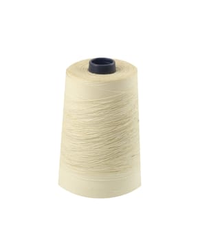 Thread bobbin isolated in white