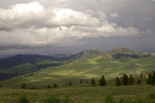 Lamar Valley Yellowstone after storm