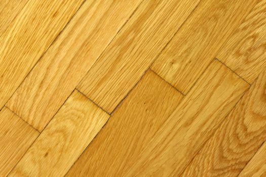 Diagonal wooden parquet floor