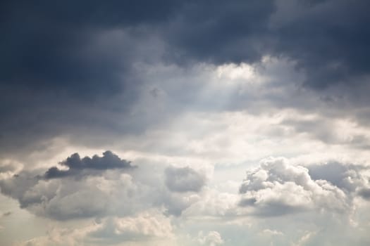 High resolution image of cloudy sky. Great detail, noiseless.