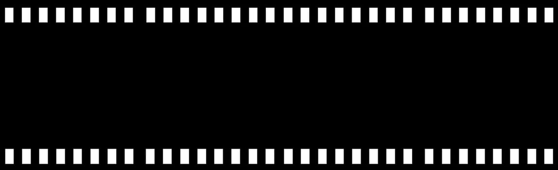Film strip isolated in white