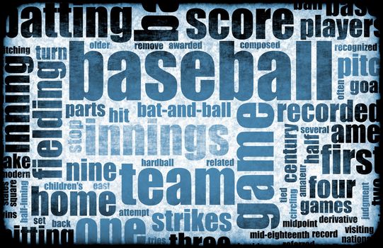 Baseball Game as a Sport Grunge Background