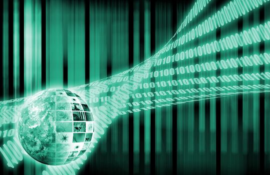 Futuristic Web Cyber Data Grid Color Background