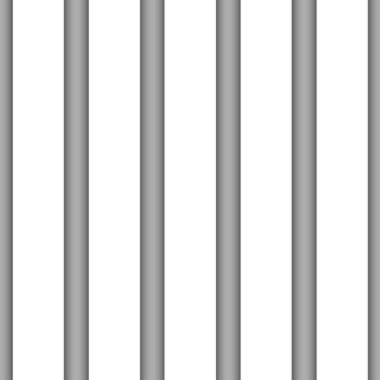 Jail bars isolated in white