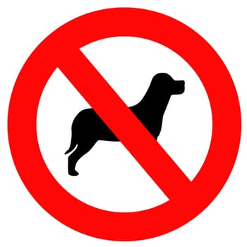 No dogs sign