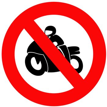 No motorbikes sign 