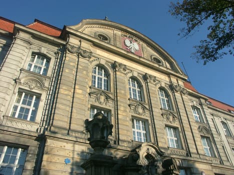 Main headquarters Poczta Polska in Wroclaw, street of Powsteńców Śląskich, Poland