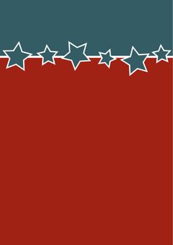 A red white and blue patriotic background for menus or flyers