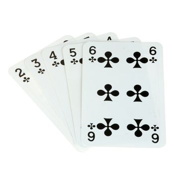 clover cards, a set on a white background