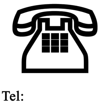 Telephone with space for number