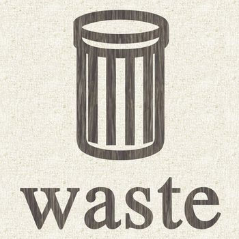 Waste bin sign