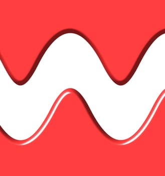 Red wavy background