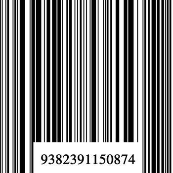 Barcode isolated in white