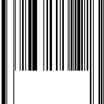 Barcode isolated in white