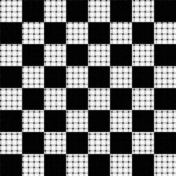 Checkered weave texture