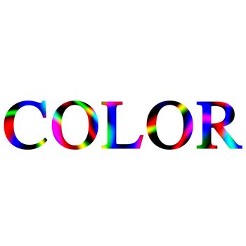Color indication isolated in whtie
