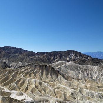 Land formations in Death Valley National Park.