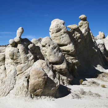 Rock formations in Cottonwood Canyon, Utah.