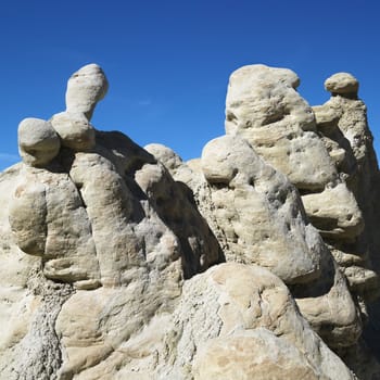 Rock formations in Cottonwood Canyon, Utah.