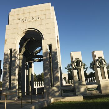 World War II Memorial in Washington, D.C., USA.