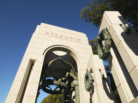 World War II Memorial in Washington, DC, USA.