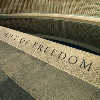 World War II Memorial in Washington, DC, USA.