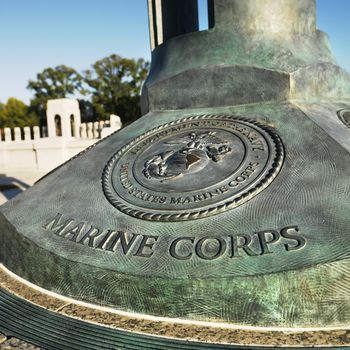 World War II Memorial in Washington, DC, USA.