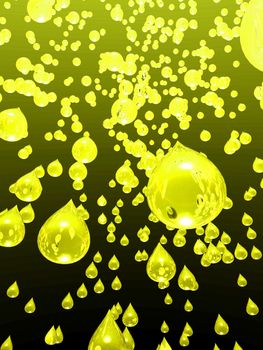 An illustration of lemon juice raining from the sky