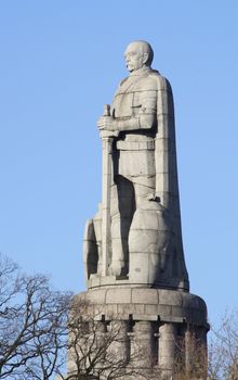Huge monument of Otto von Bismarck, German Chancellor in the 19th century.