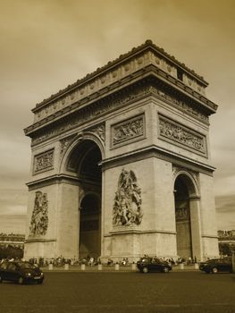 Triumph arch at the Star Square in Paris