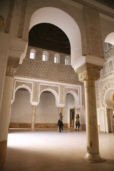 arab room in a morocco palace
