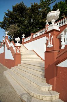 big stairs at icod city in tenerife spain