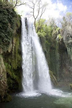 waterfall at monasterio de piedra saragossa aragon spain