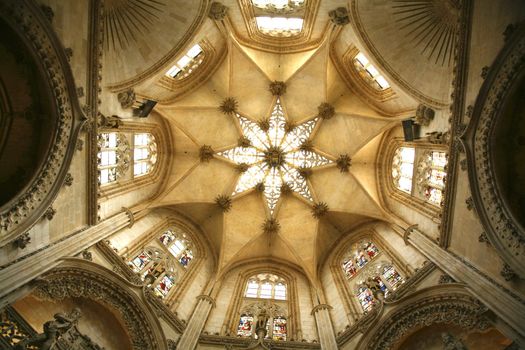 one of the cupolas in the burgos cathedral