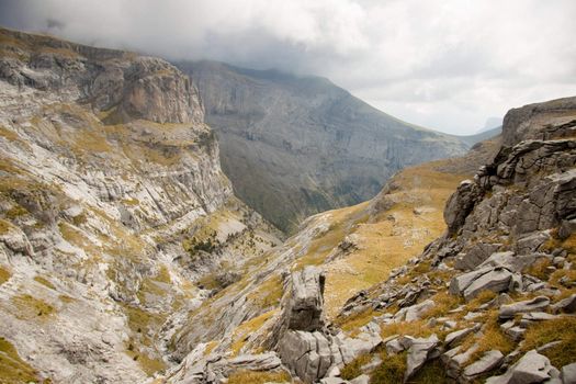 Big and beauty Canyon Anisclo in Ordesa National Park - Spain.