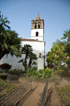 saint marcos church at icod city in tenerife spain