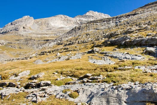 National Spanish Park - Ordesa. View on Monte Perdido massif.