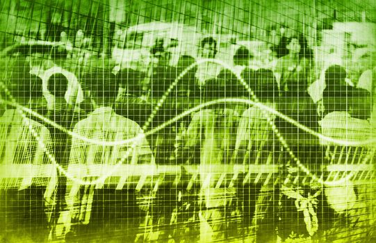 A Consumer Sales Demographic Graph Speadsheet Art
